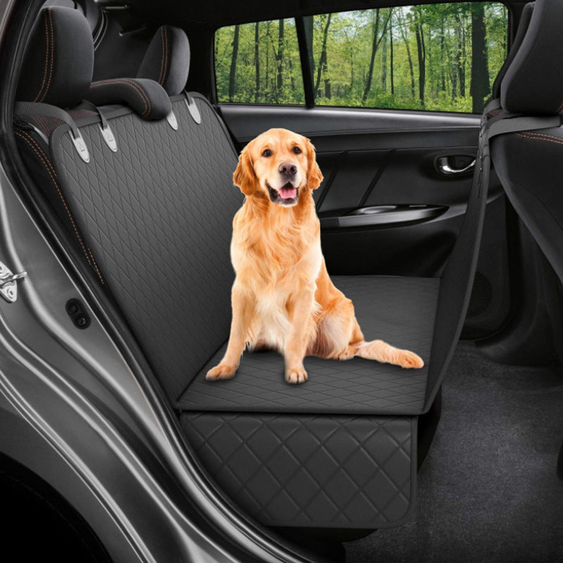 Dog Car Seat Cover With Zipper And Pocket For Travel