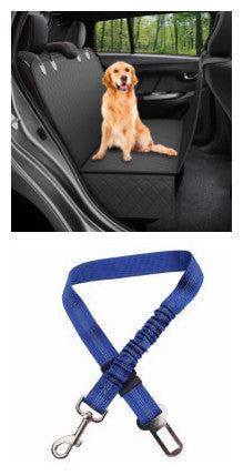 Dog Car Seat Cover With Zipper And Pocket For Travel