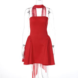 Back Zipper Design Short Dress For Party