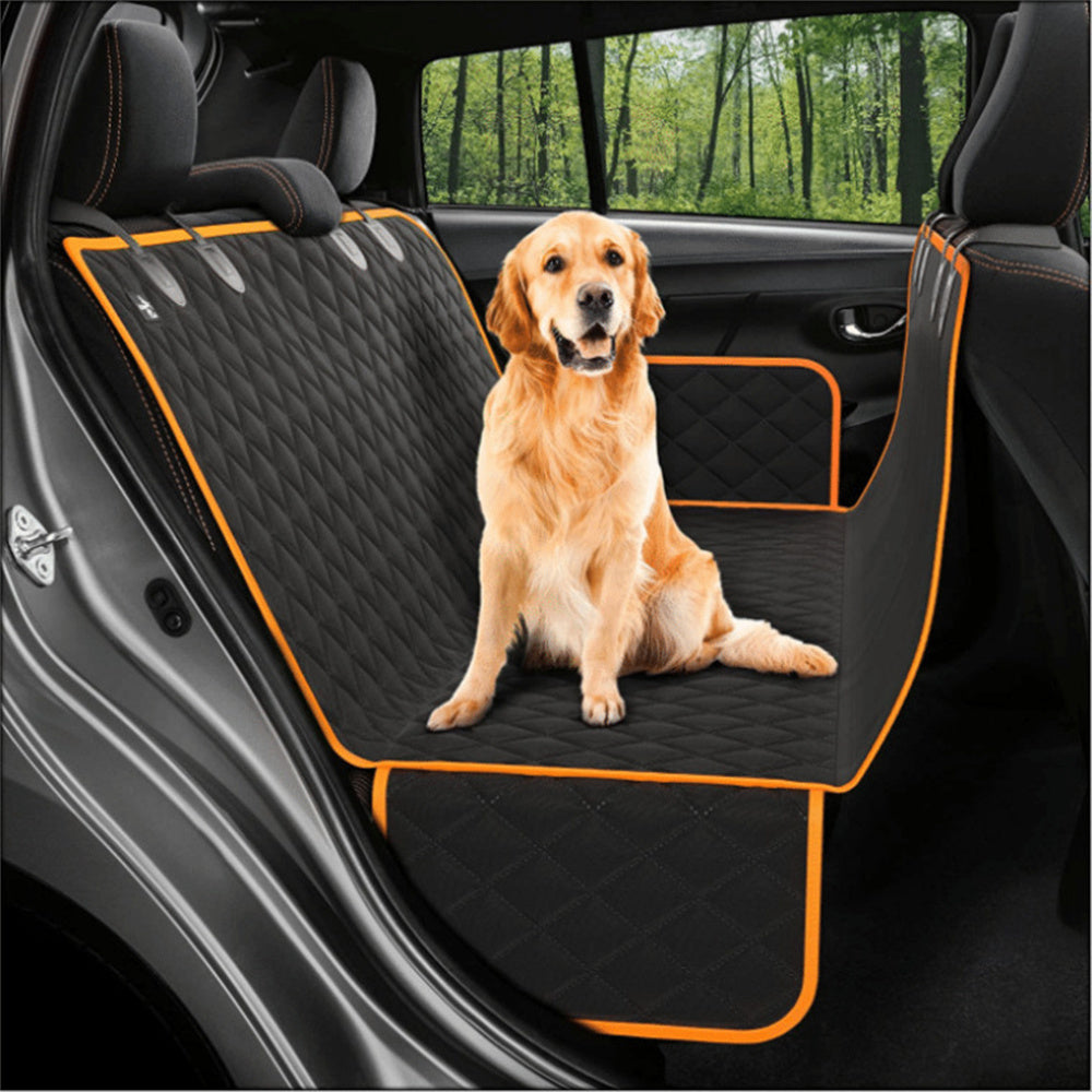 Dog Car Seat Cover With Zipper And Pocket For Travel